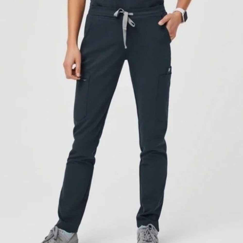 Figs Yola Skinny Scrub Pants Women's XXS Petite Dark Harbor